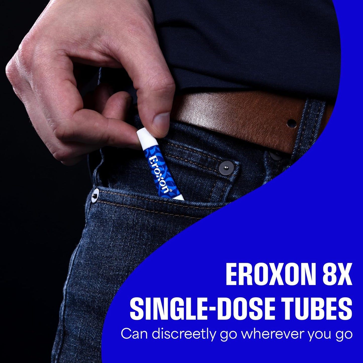 Eroxon Erectile Dysfunction Treatment Gel, New Clinically Proven Topical Gel, Helps Get an Erection Within 10 Minutes, 8 Single Use Tubes